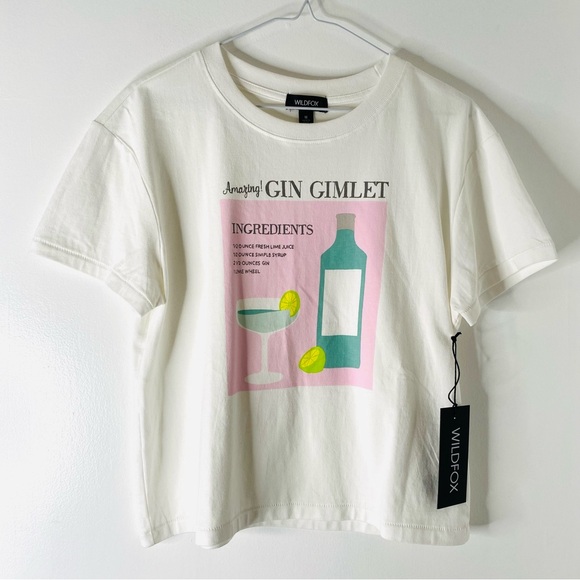 WILDFOX Gin Gimlet Jamie Tee NWT - Picture 4 of 8